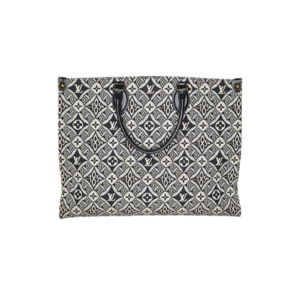 Louis Vuitton Jacquard Since 1854 Onthego GM Grey Tote Bag