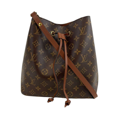 Louis Vuitton  - Neonoe MM Monogram Brown Canvas Shoulder Bag FULL KIT