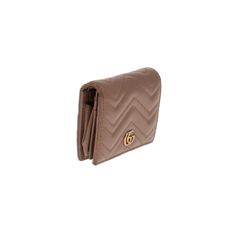 Gucci Dusty Pink Chevron Marmont Card Case