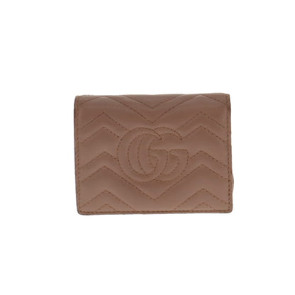 Gucci Dusty Pink Chevron Marmont Card Case