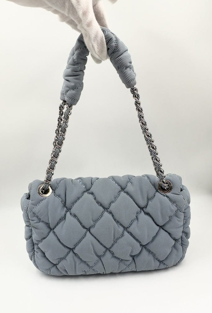 Chanel Bubble Striped Quilted Shoulder Bag