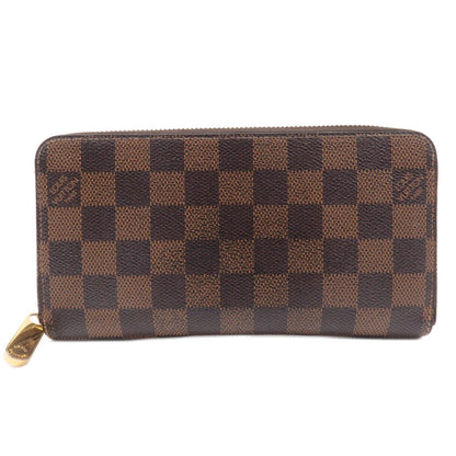 Louis Vuitton Damier Zippy Wallet Long Wallet Brown N60015