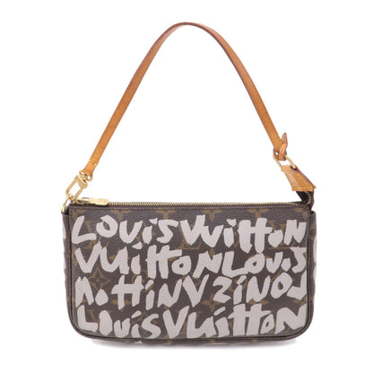 Authc Louis Vuitton Monogram Graffiti Pochette Accessoires Pouch M92192