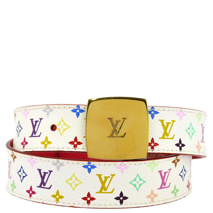 Louis Vuitton 2008 White Multicolor Ceinture Belt M9682 #80/32