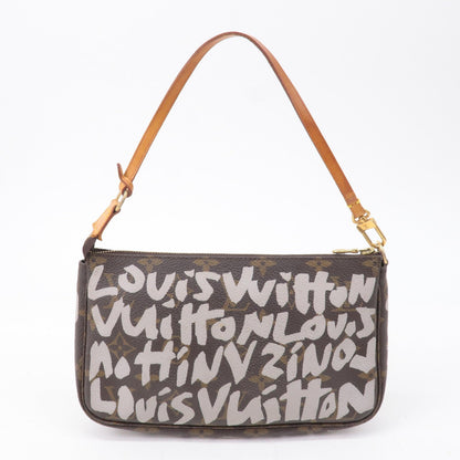 Authc Louis Vuitton Monogram Graffiti Pochette Accessoires Pouch M92192