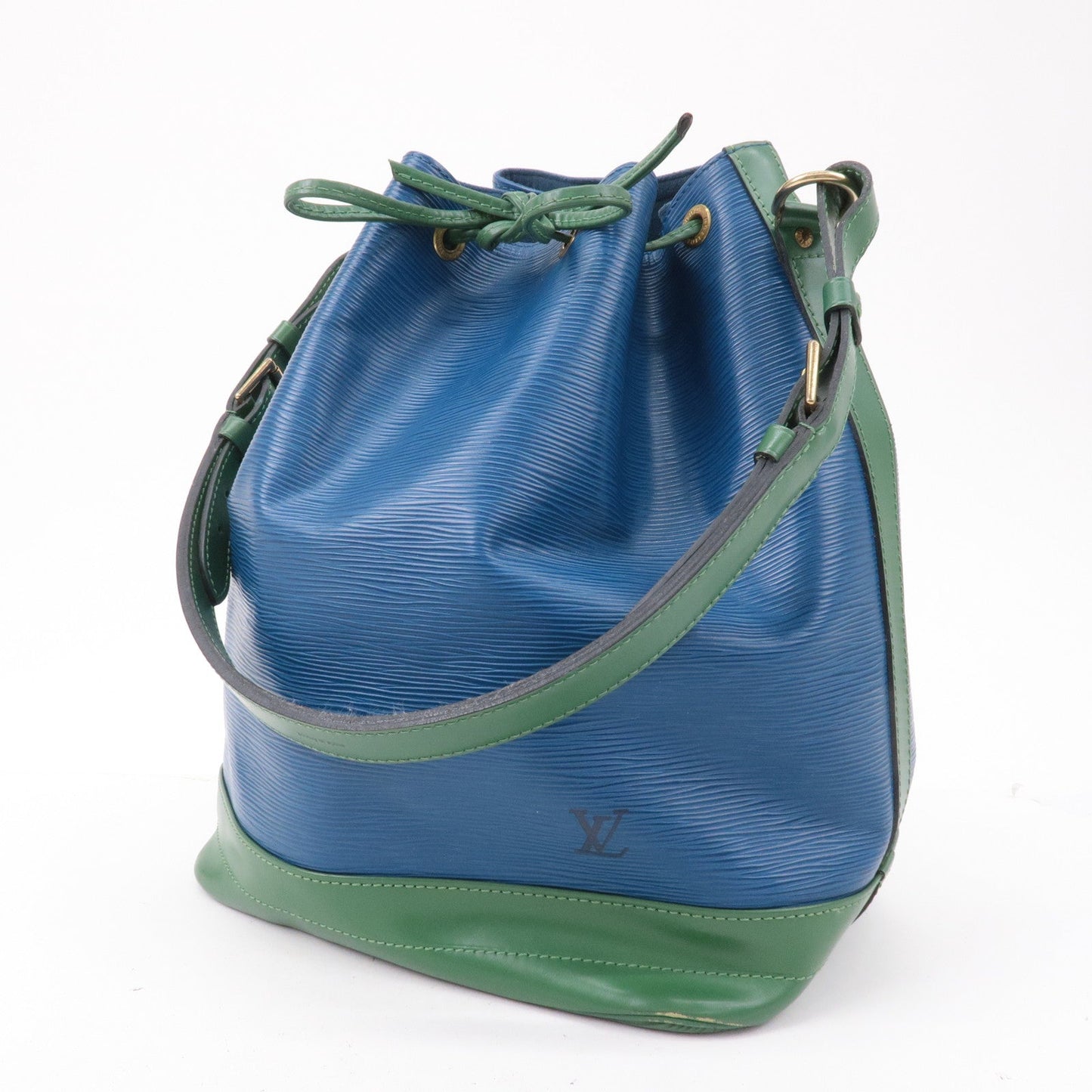 Louis Vuitton Epi Bi-Color Noe Shoulder Bag Blue Green M44044