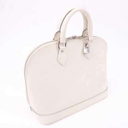 Louis Vuitton Epi Alma Hand Bag White Ivoire M5280J