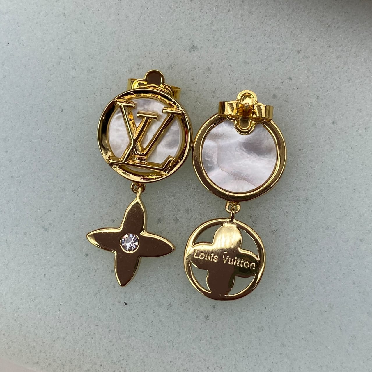 Louis Vuitton Earrings and necklace