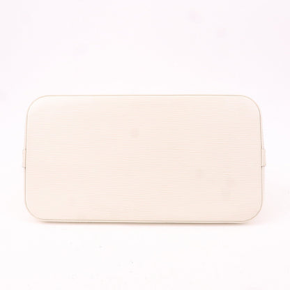 Louis Vuitton Epi Alma Hand Bag White Ivoire M5280J