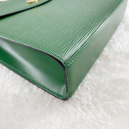 Louis Vuitton  Green Leather Marlesherbes Bag