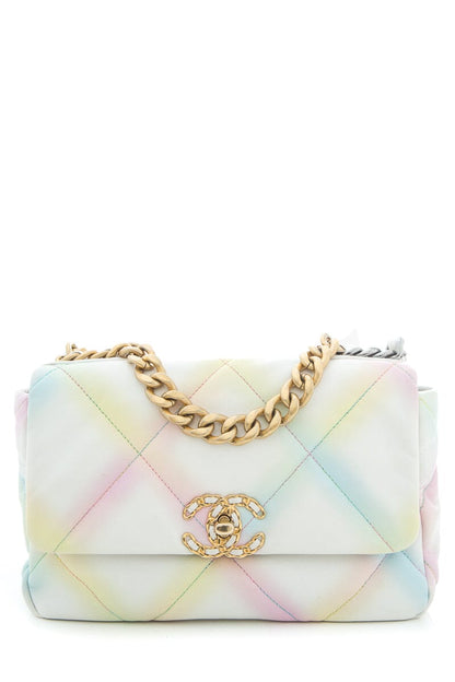 Chanel Rainbow Chanel 19 Small HandBag