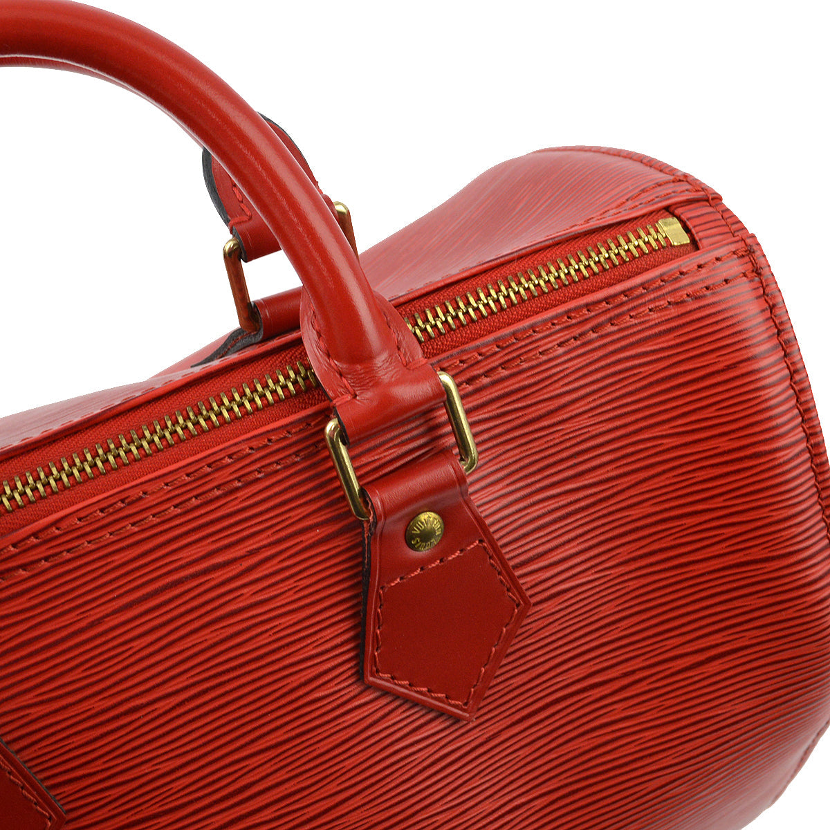 Louis Vuitton 1994 Red Epi Speedy 25 Handbag M43017