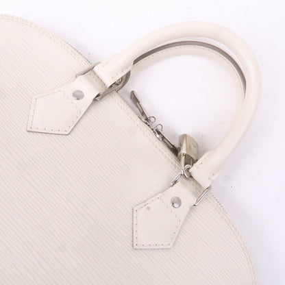 Louis Vuitton Epi Alma Hand Bag White Ivoire M5280J