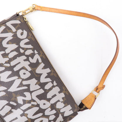 Authc Louis Vuitton Monogram Graffiti Pochette Accessoires Pouch M92192