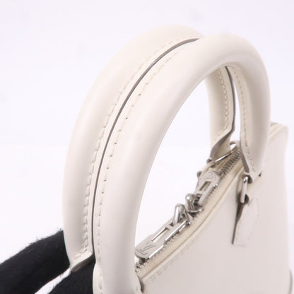 Louis Vuitton Epi Alma Hand Bag White Ivoire M5280J