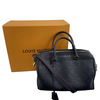 LOUIS VUITTON - Empreinte Speedy Bandouliere 30 NM Navy Blue Top Handle w/ Strap