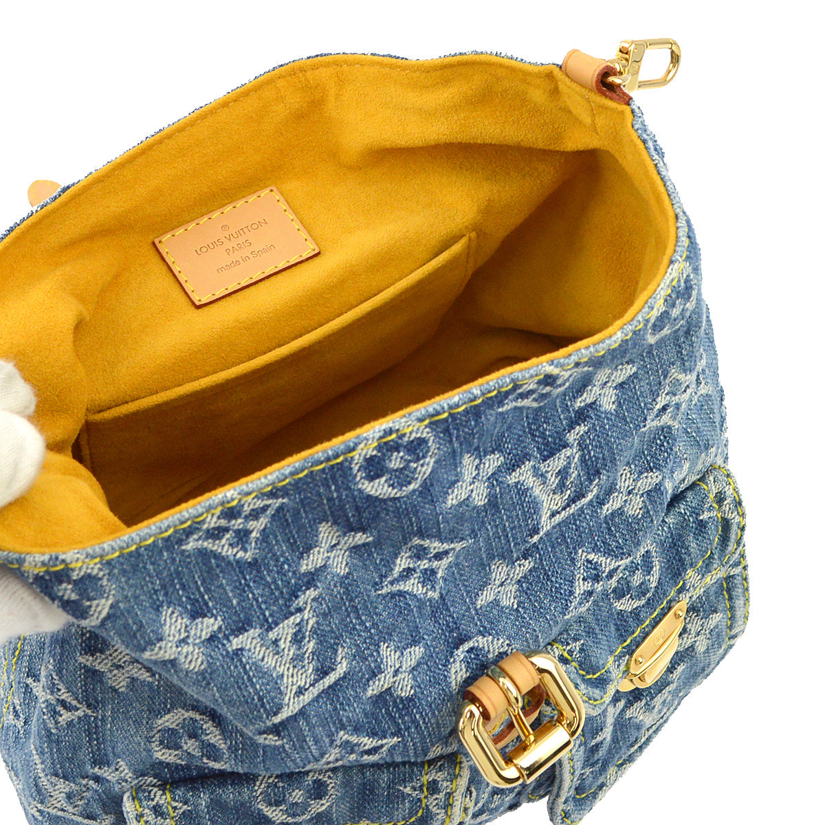 Louis Vuitton * 2006 Monogram Denim Sac a Dos PM M95057