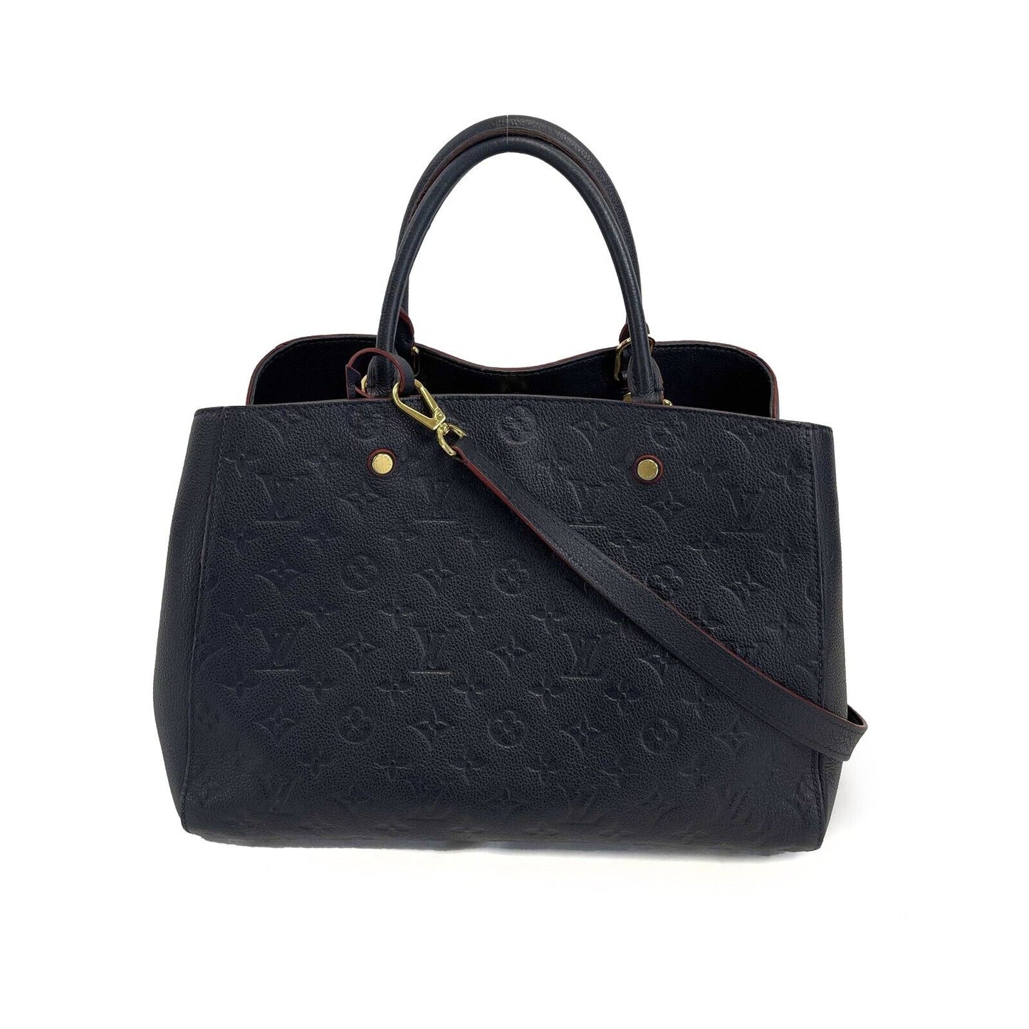 Louis Vuitton  - Montaigne GM Dark Navy Monogram - Top Handle W/ Shoulder Strap