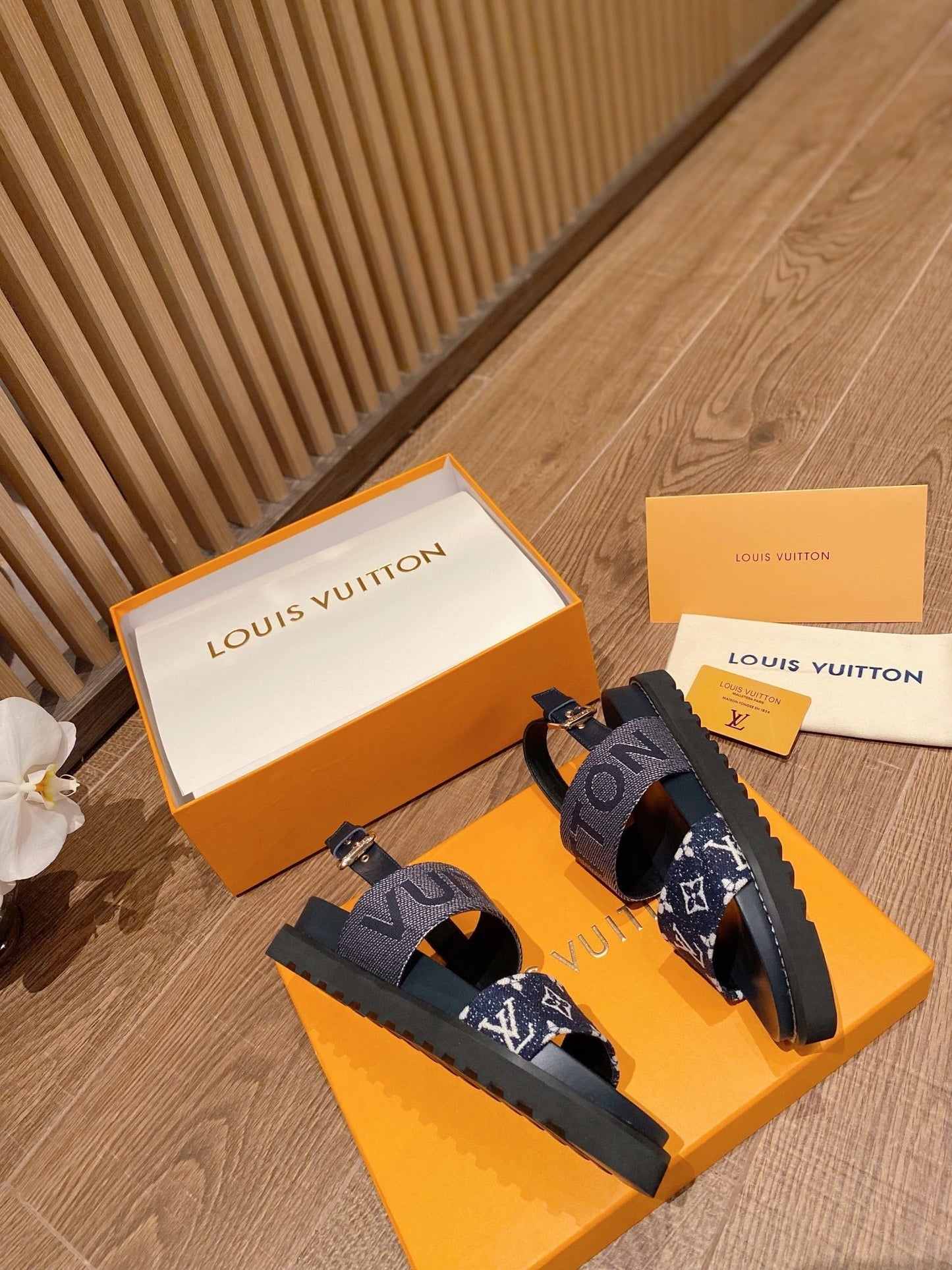 Louis Vuitton DAMIER Women's Sandals