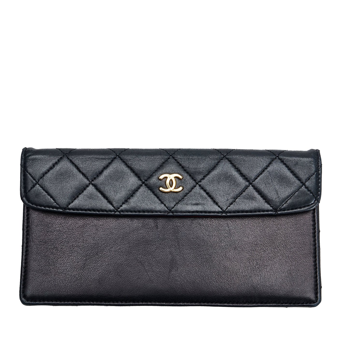 Chanel Classic Single Flap Medium Black Lambskin Gold