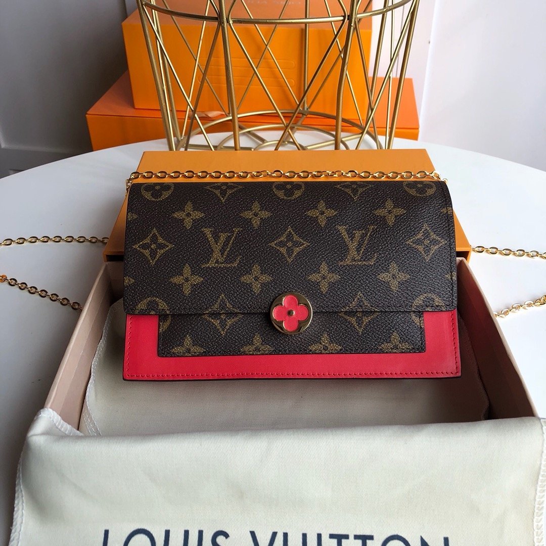 Louis Vuitton flore chain wallet