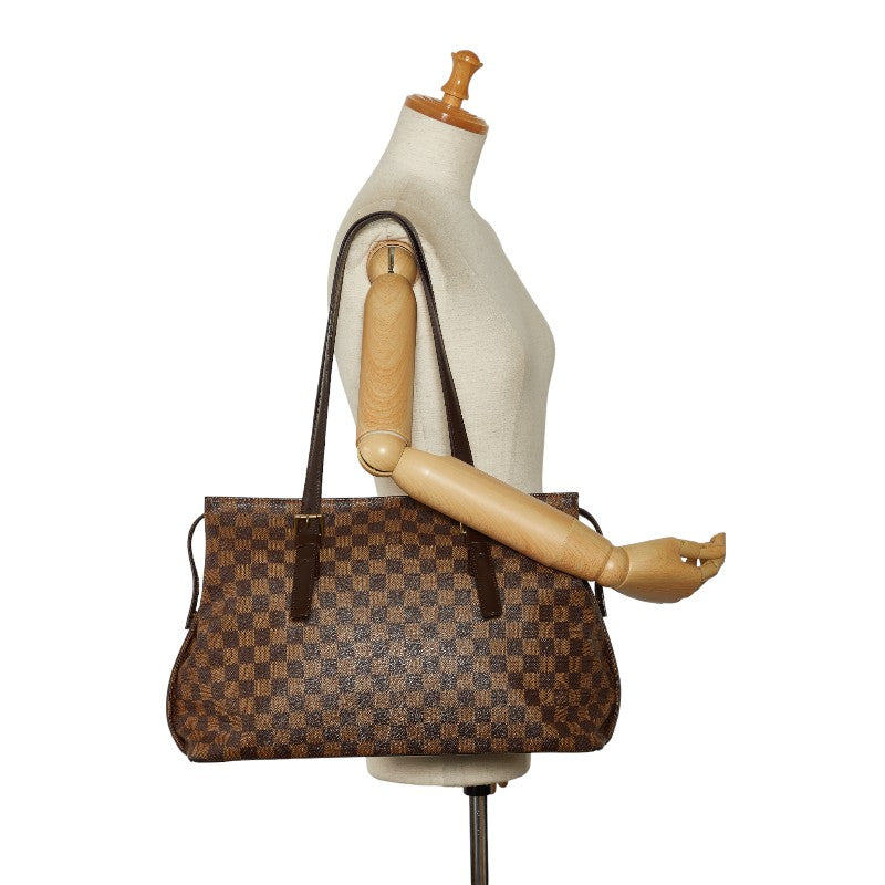 Louis Vuitton Damiere Chelsea Toast Bag N51119 Brown PVC Leather Ladies Louis Vuitton