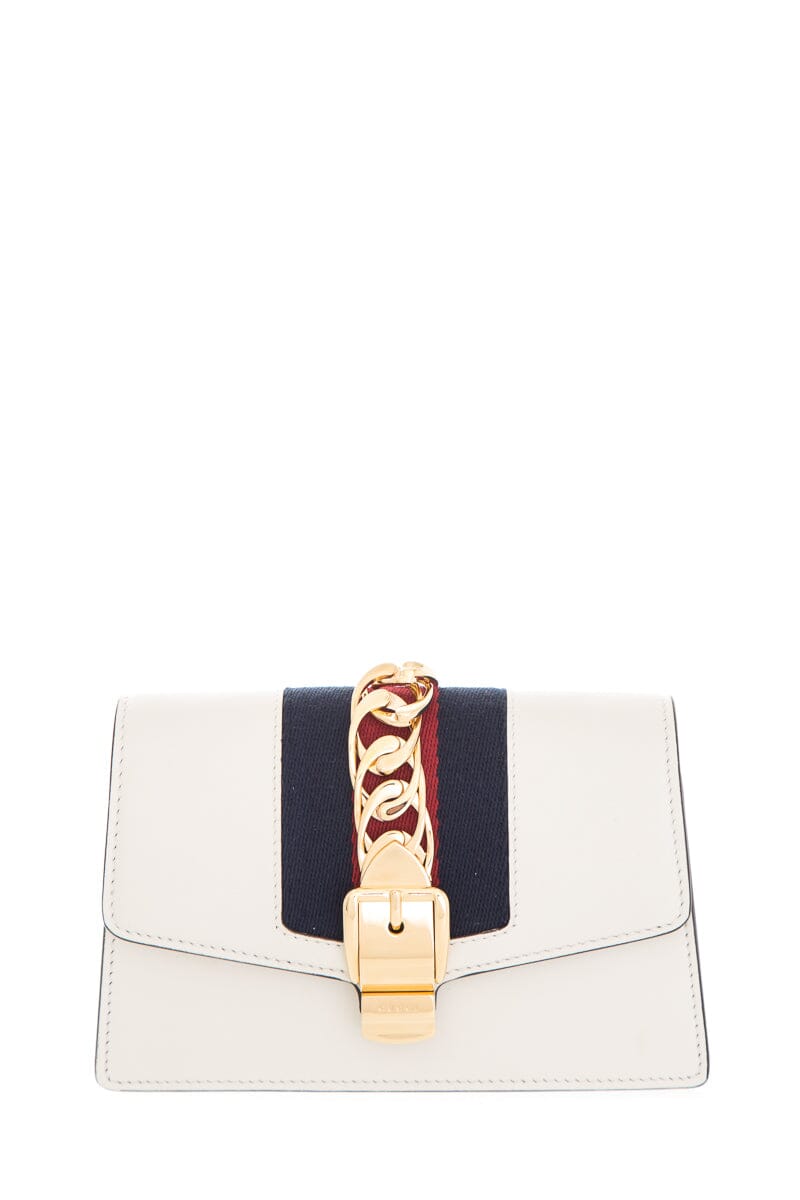 Gucci Cream Sylvie Super Mini HandBag