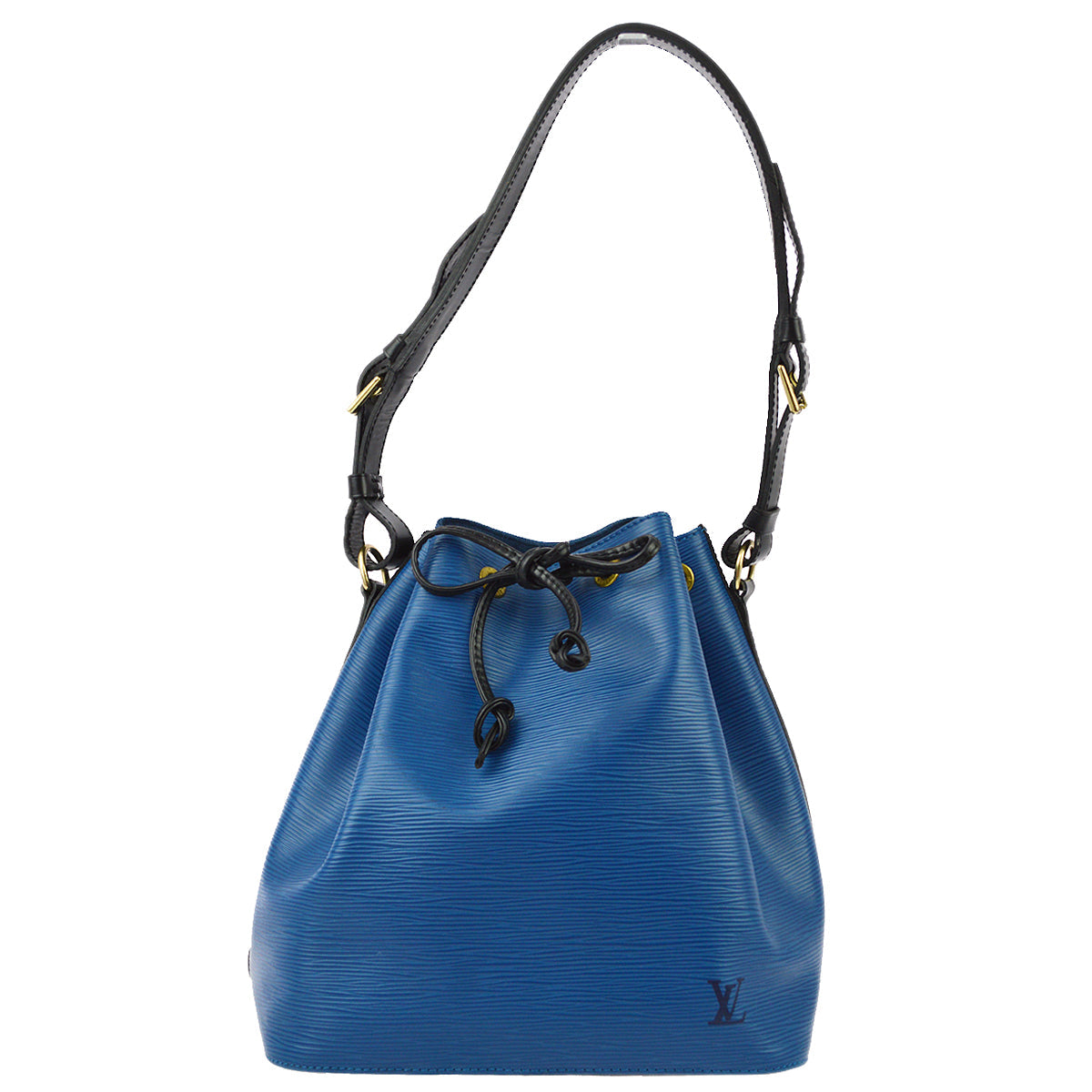 Louis Vuitton 1995 Blue Epi Petite Noe Bucket M44152