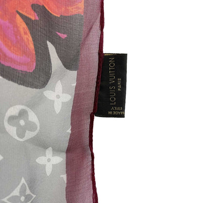 Louis Vuitton  - Silk Rose Shall - Multicolor XL Scarf