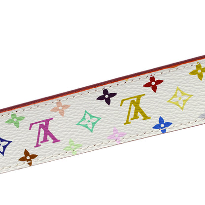 Louis Vuitton 2008 White Multicolor Ceinture Belt M9682 #80/32