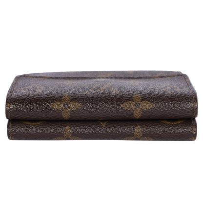 Women's Monogram Bifold Leather Wallet Brown ( )