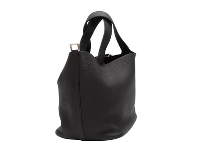 Black Hermes Picotin Togo Leather Tote