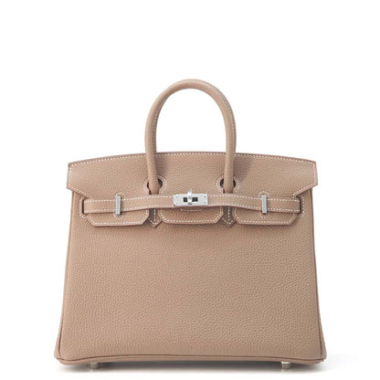 HERMES Birkin Etoupe Togo Leather Size 25