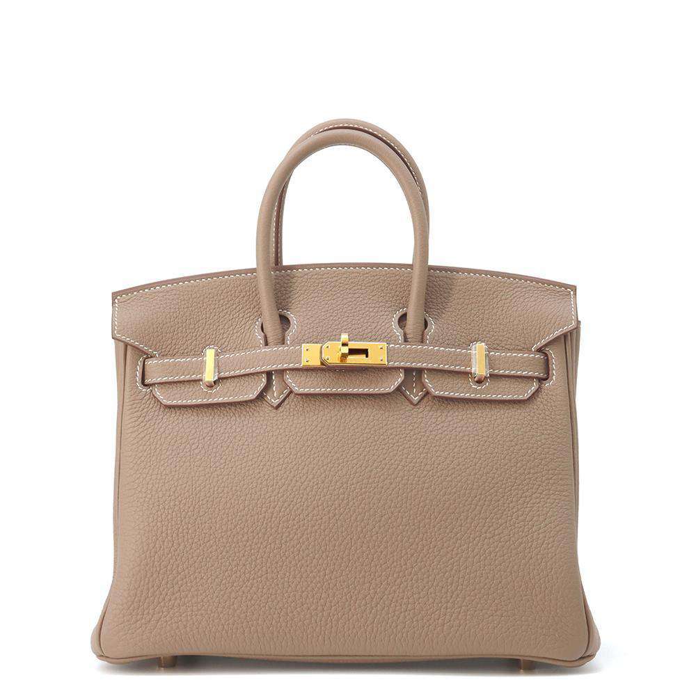 HERMES Birkin Etoupe Togo Leather Size 25