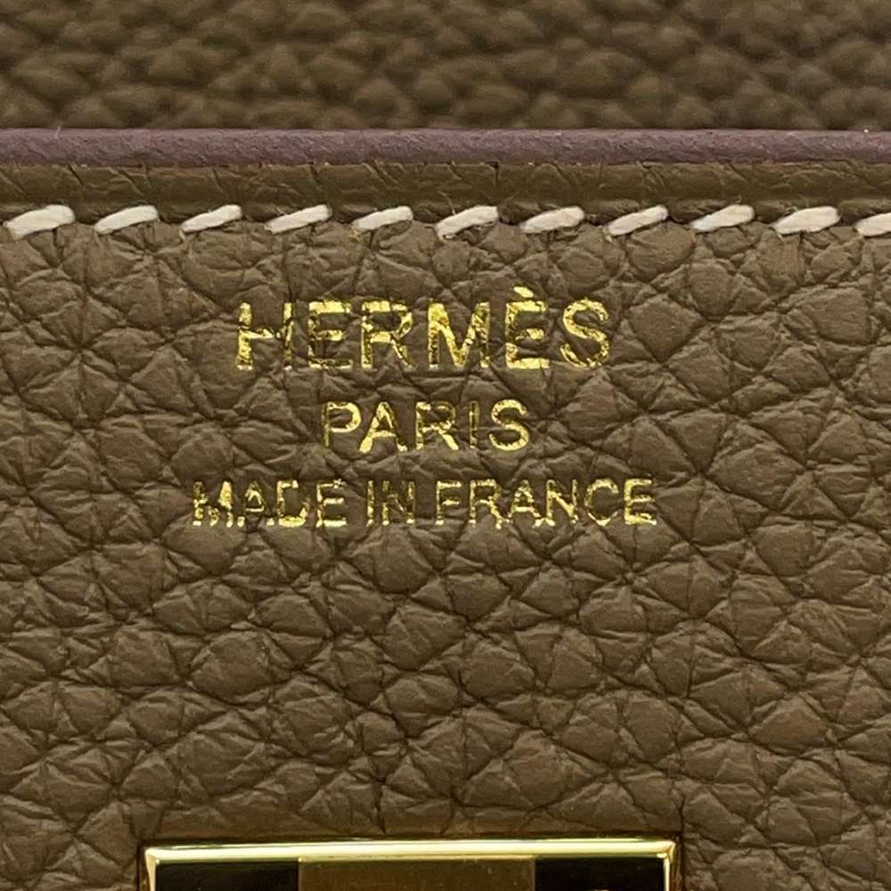 HERMES Birkin Etoupe Togo Leather Size 25