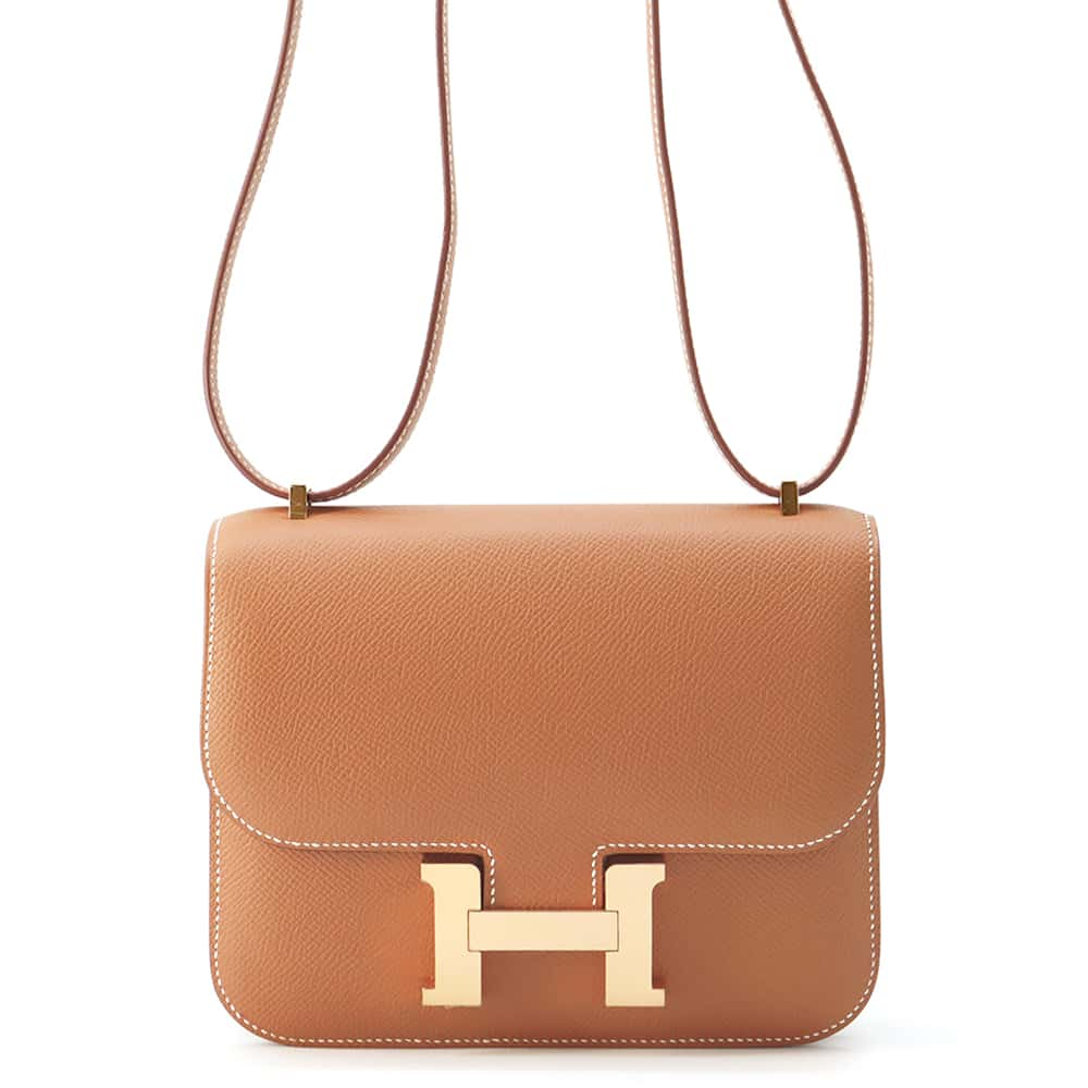 HERMES Constance3 Miroir Gold Epsom Size Mini