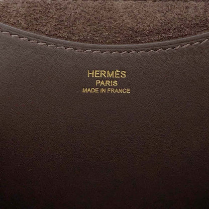 HERMES in-the-loop tote Ebene Taurillon Clemence Swift Leather Size 18