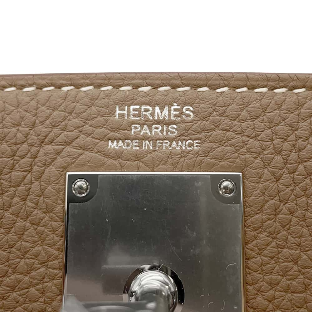 HERMES kelly akkad Etoupe Togo Leather Size PM