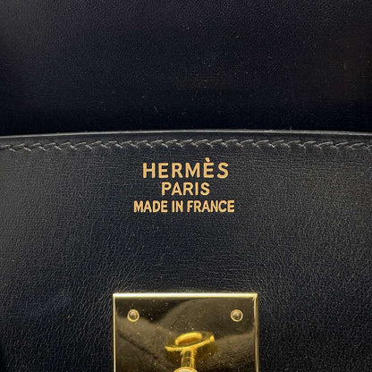 HERMES Birkin Black Box Calf Leather Size 35