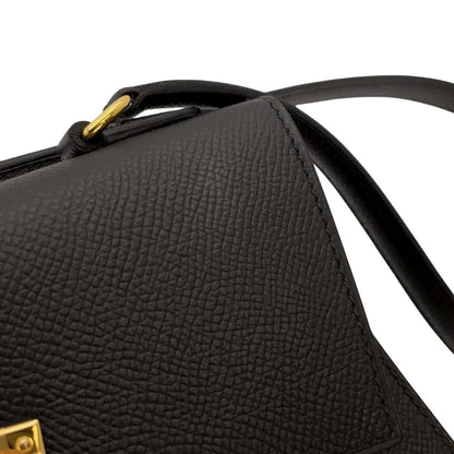 HERMES Kelly Disorder En Desordre Black Epsom Size 20