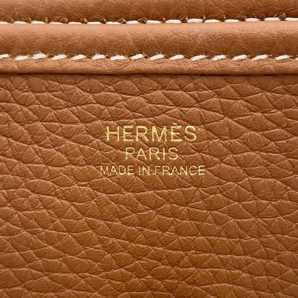 HERMES Evelyne GoldevelynePM Taurillon Clemence Size PM