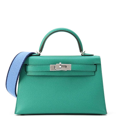 HERMES Mini kelly do Vert Jade Epsom Size Mini