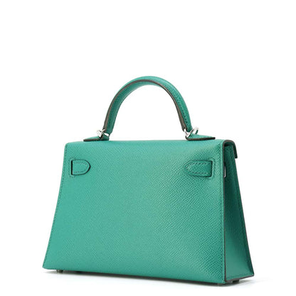 HERMES Mini kelly do Vert Jade Epsom Size Mini