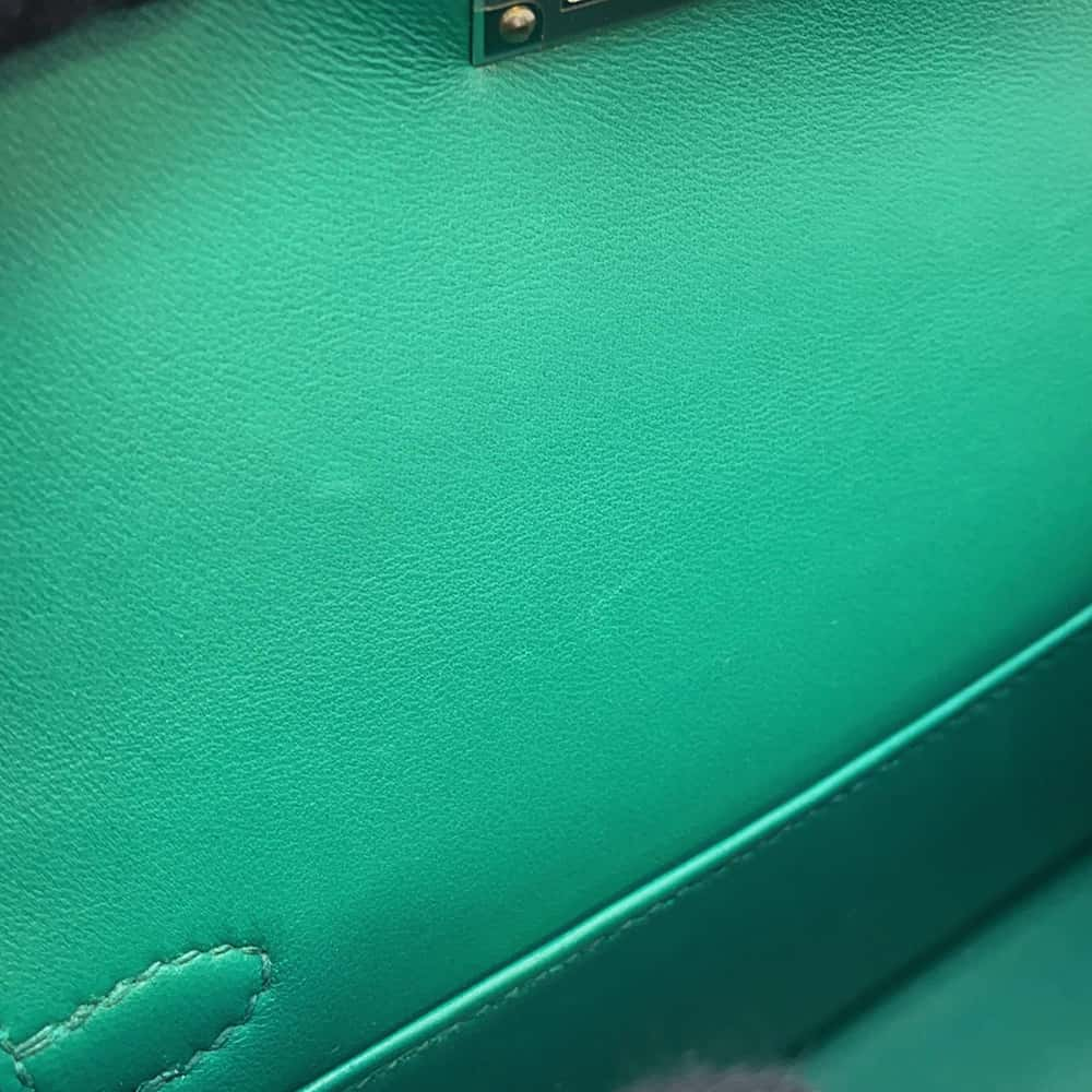 HERMES Mini kelly do Vert Jade Epsom Size Mini