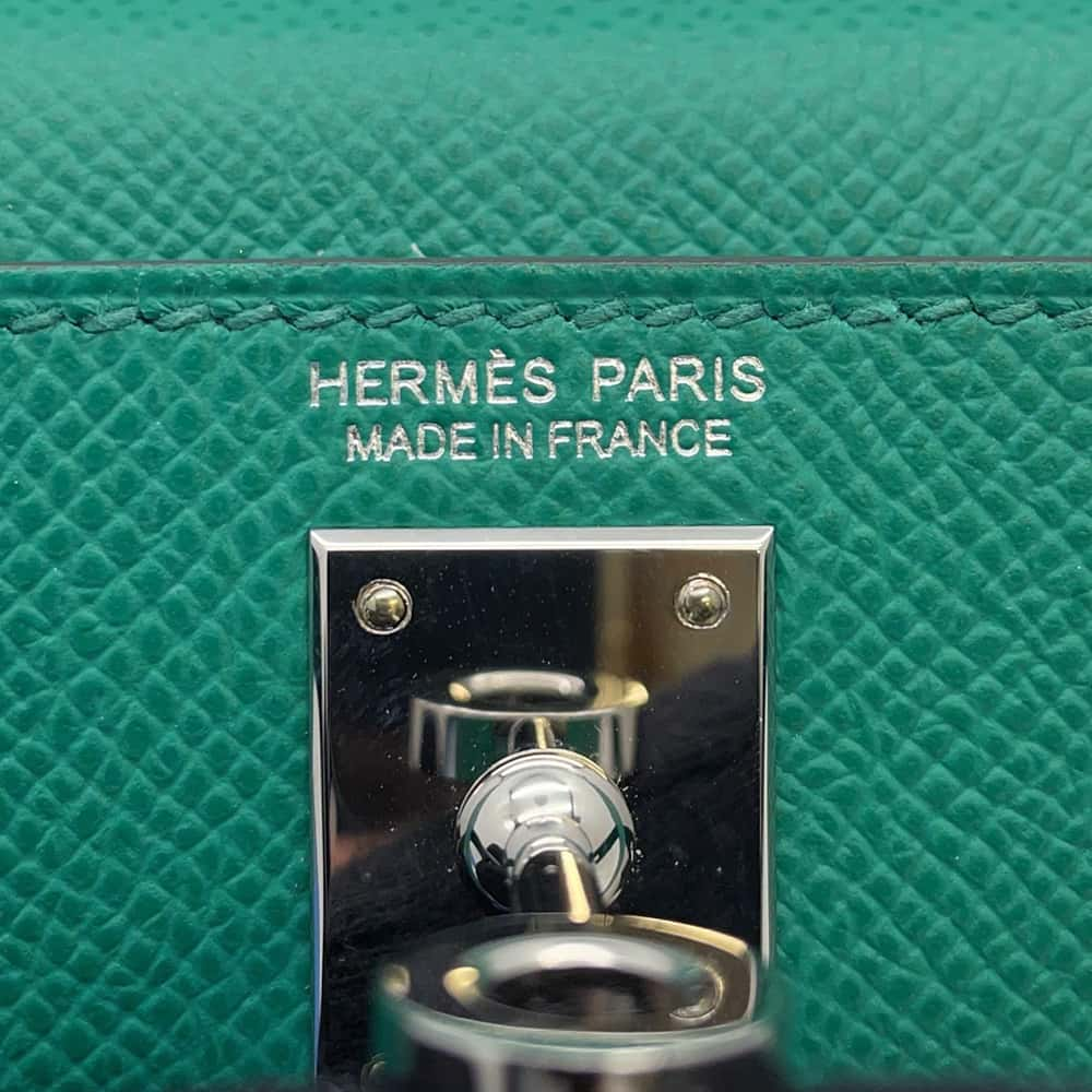 HERMES Mini kelly do Vert Jade Epsom Size Mini