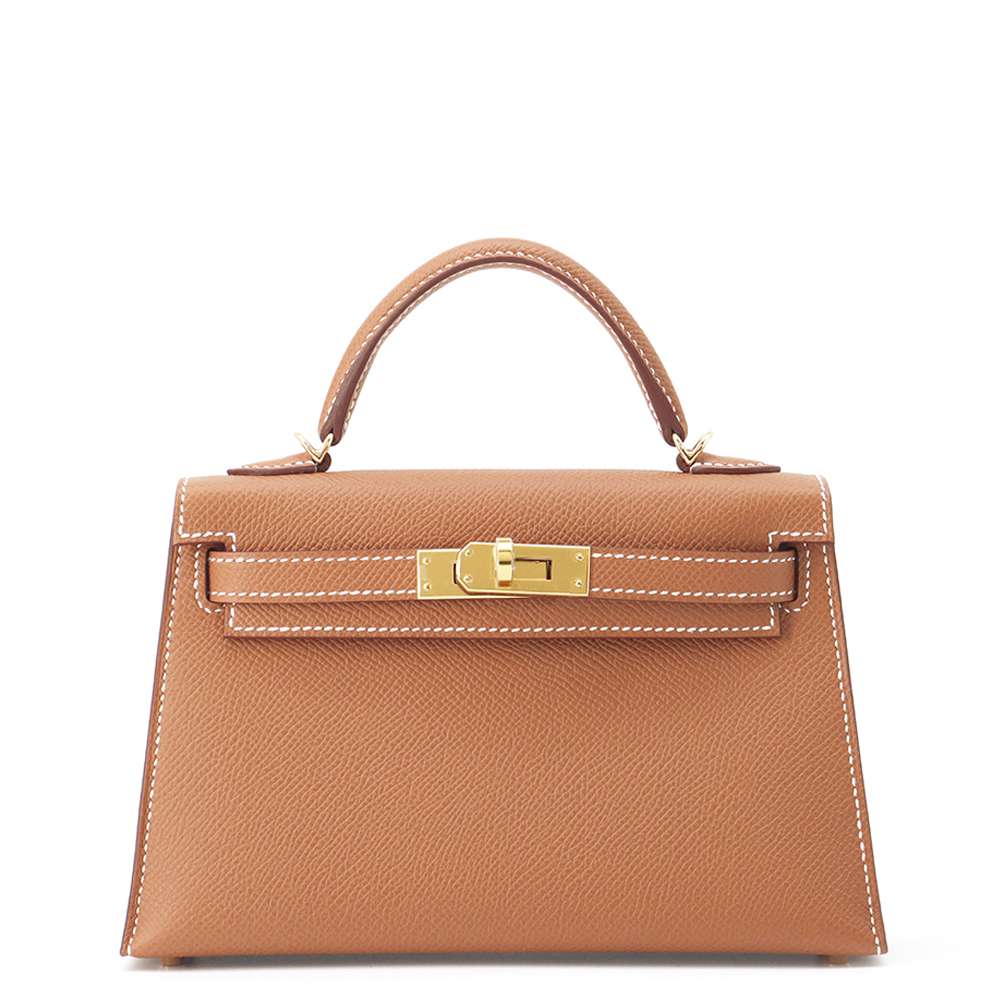 HERMES Mini kelly do Gold Epsom Size Mini