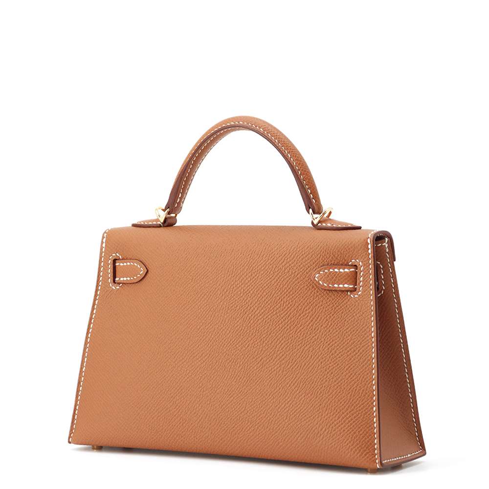 HERMES Mini kelly do Gold Epsom Size Mini