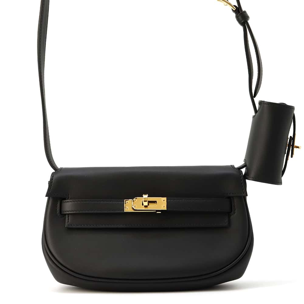 HERMES Kelly Move Black Swift Leather