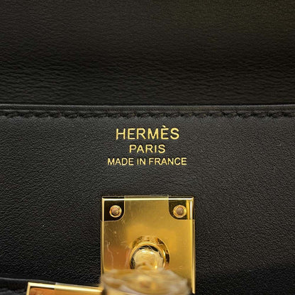 HERMES Kelly Move Black Swift Leather