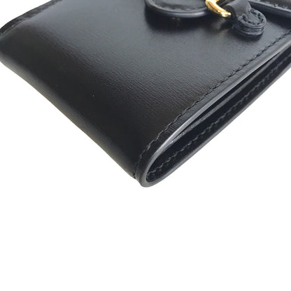 GUCCI Card Case 658617 2149 leather black Cross body Women() Used